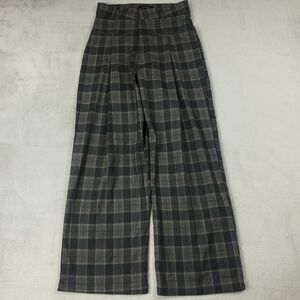 Plaid High-Waisted Women's Pants